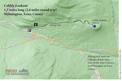 Hike Cobble Lookout - Protect the Adirondacks!