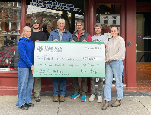 Saratoga Outdoors generously awards over $24,000 in 1% for the Planet program grant to Protect the Adirondacks